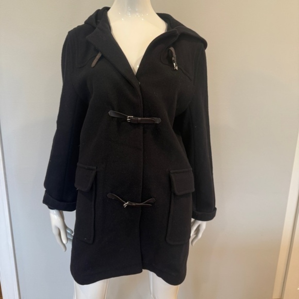 Claudie Pierlot Women's Black Hooded Peacoat